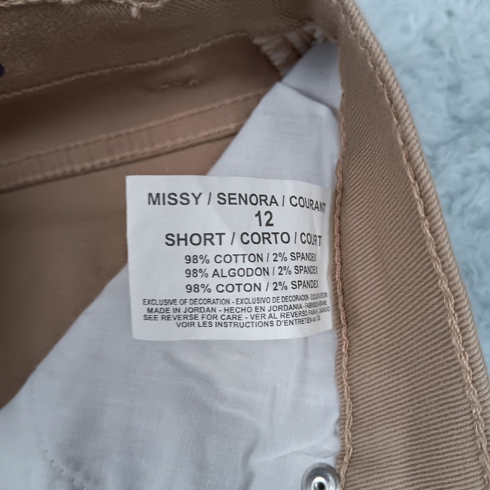Gloria Vanderbilt Pant Amanda Women 12 Tan Straight Leg Stretch S51340E-LTT - Picture 4 of 10